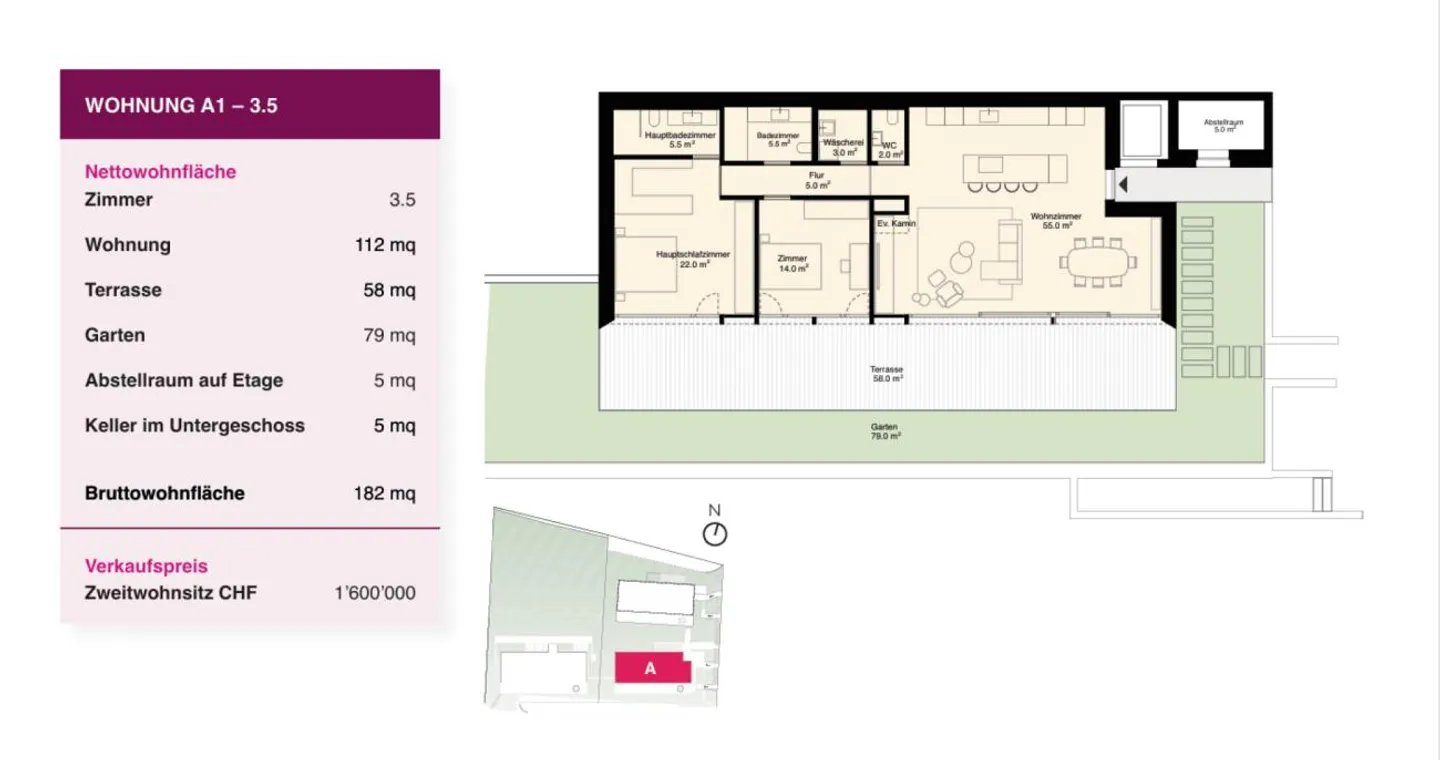 Vivere esclusivamente in appartamenti di 3,5 e 4,5 stanze con vista lago a Tenero - Seconda casa - Foto 9 di 9