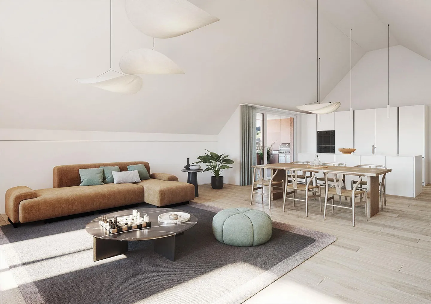 As high as the rooms, as far as the view: Your dream apartment - Photo 2 of 6