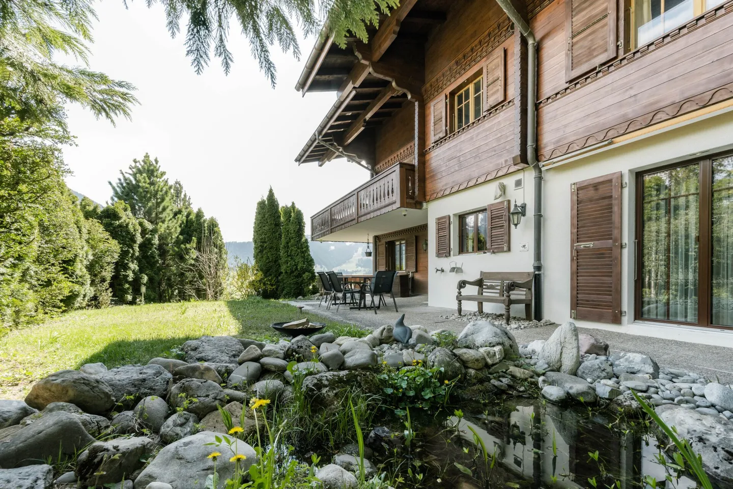 Appartement de 3 chambres avec jardin à Château d'Oex - Photo 1 sur 13