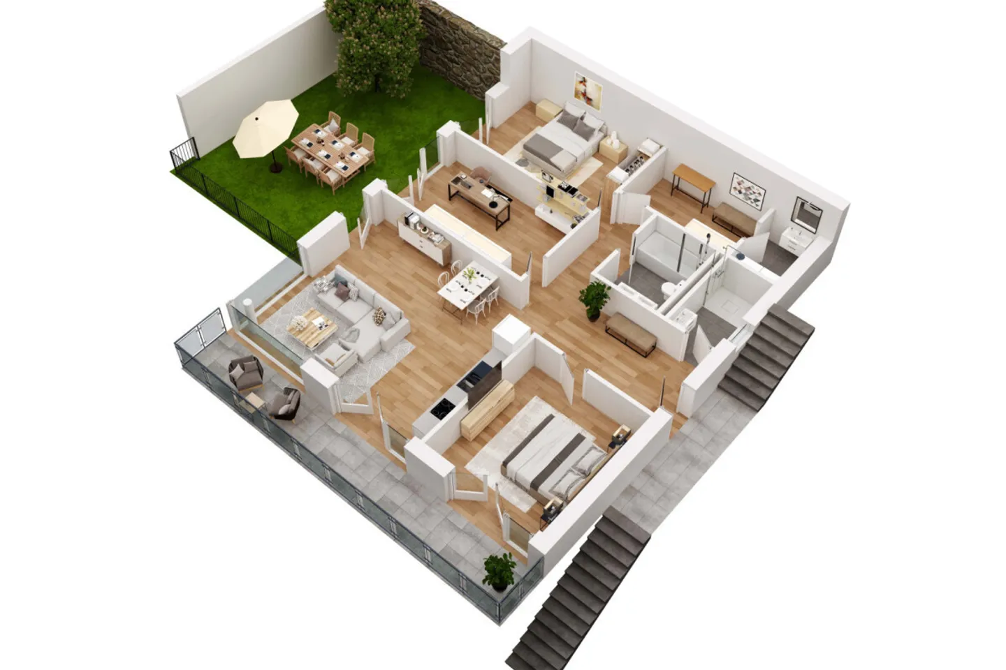 Appartamento con vista a 180° sul lago, terrazza e giardino privato! - Foto 5 di 5