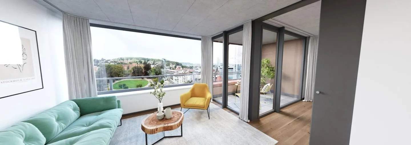 Modern 2.5-room apartment in Lokstadt - Photo 2 of 7