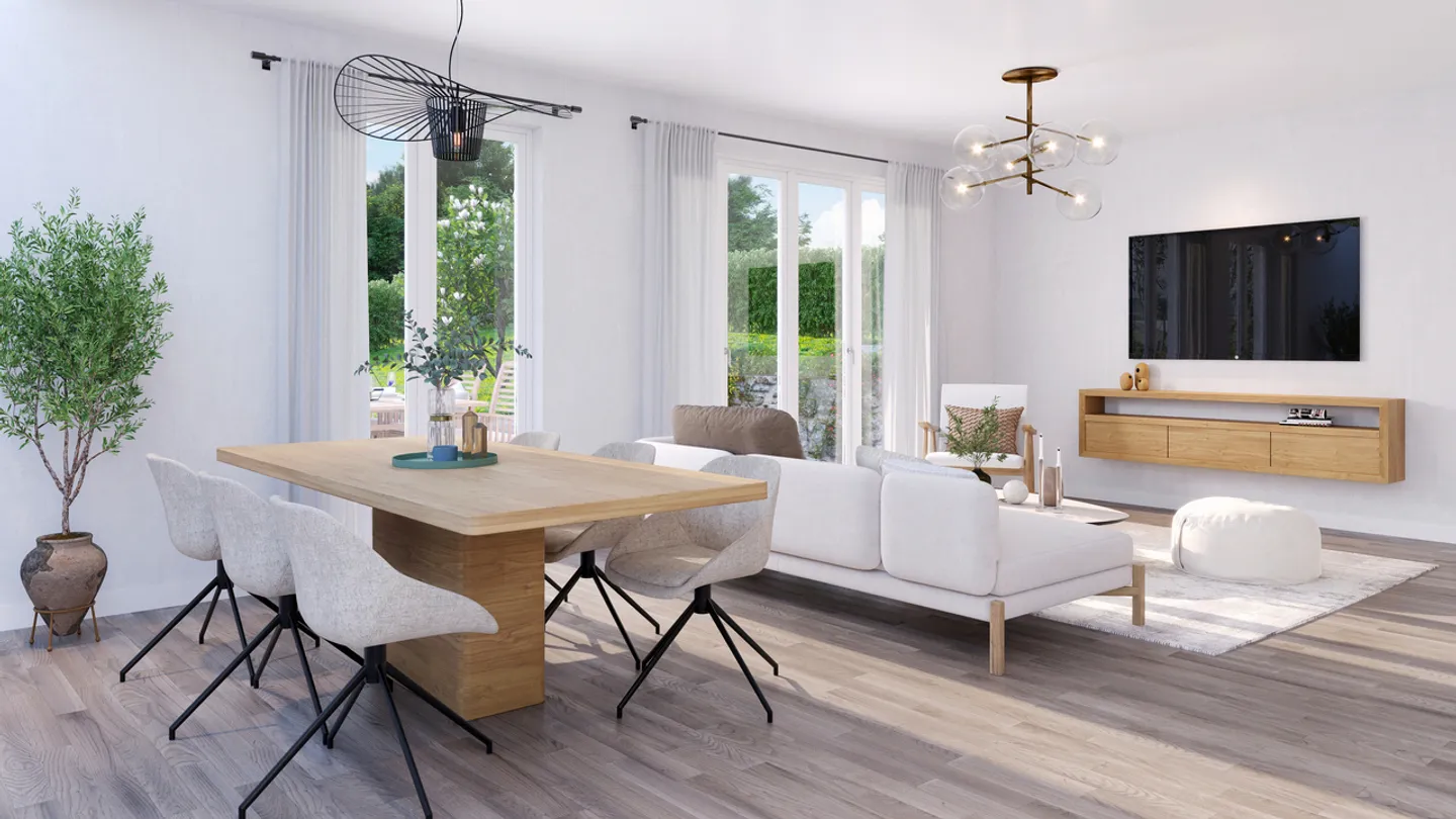 Nuovo progetto di costruzione Hohle Gasse con tre case a schiera di 7,5 stanze (Casa 3) - Foto 2 di 7