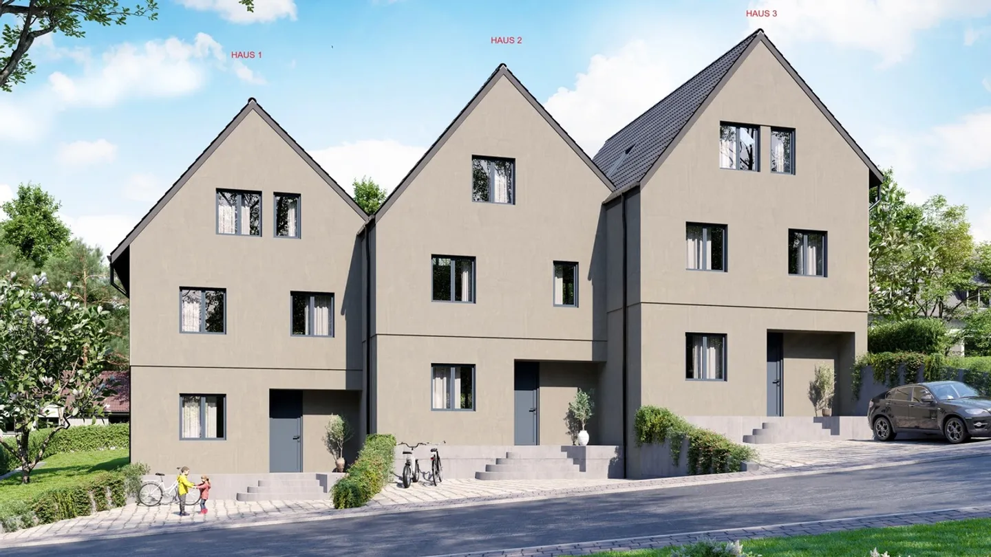 Nuovo progetto di costruzione Hohle Gasse con tre case a schiera di 7,5 stanze (Casa 3) - Foto 7 di 7