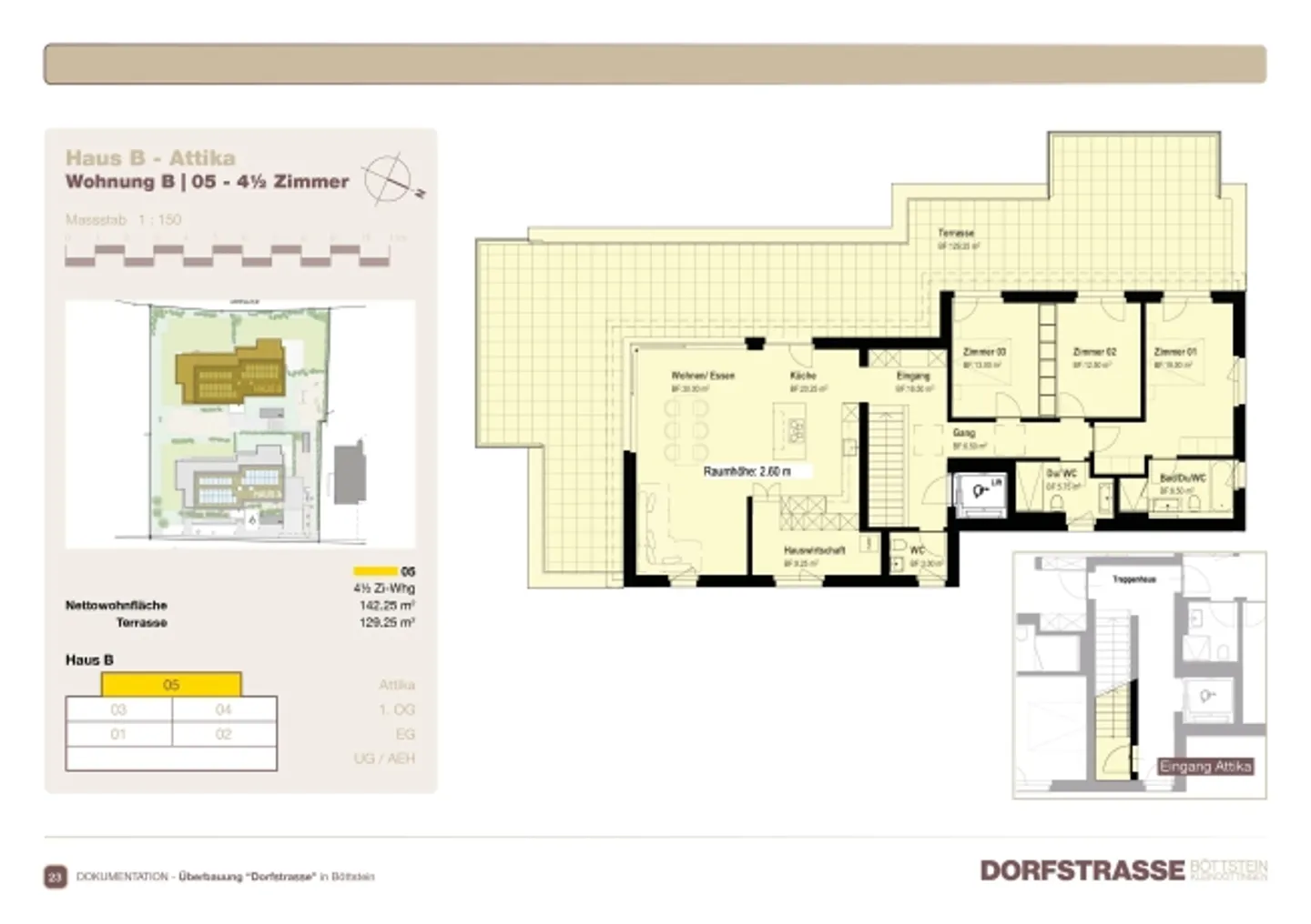 Luxurious 4.5-room penthouse in sunny Böttstein location for sale - Photo 6 of 13