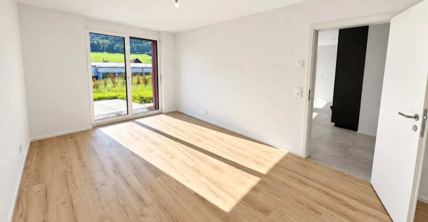 Villeret, wunderschöne 3,5-Zimmer-Wohnung mit privatem Garten und Garage - Foto 6 von 10