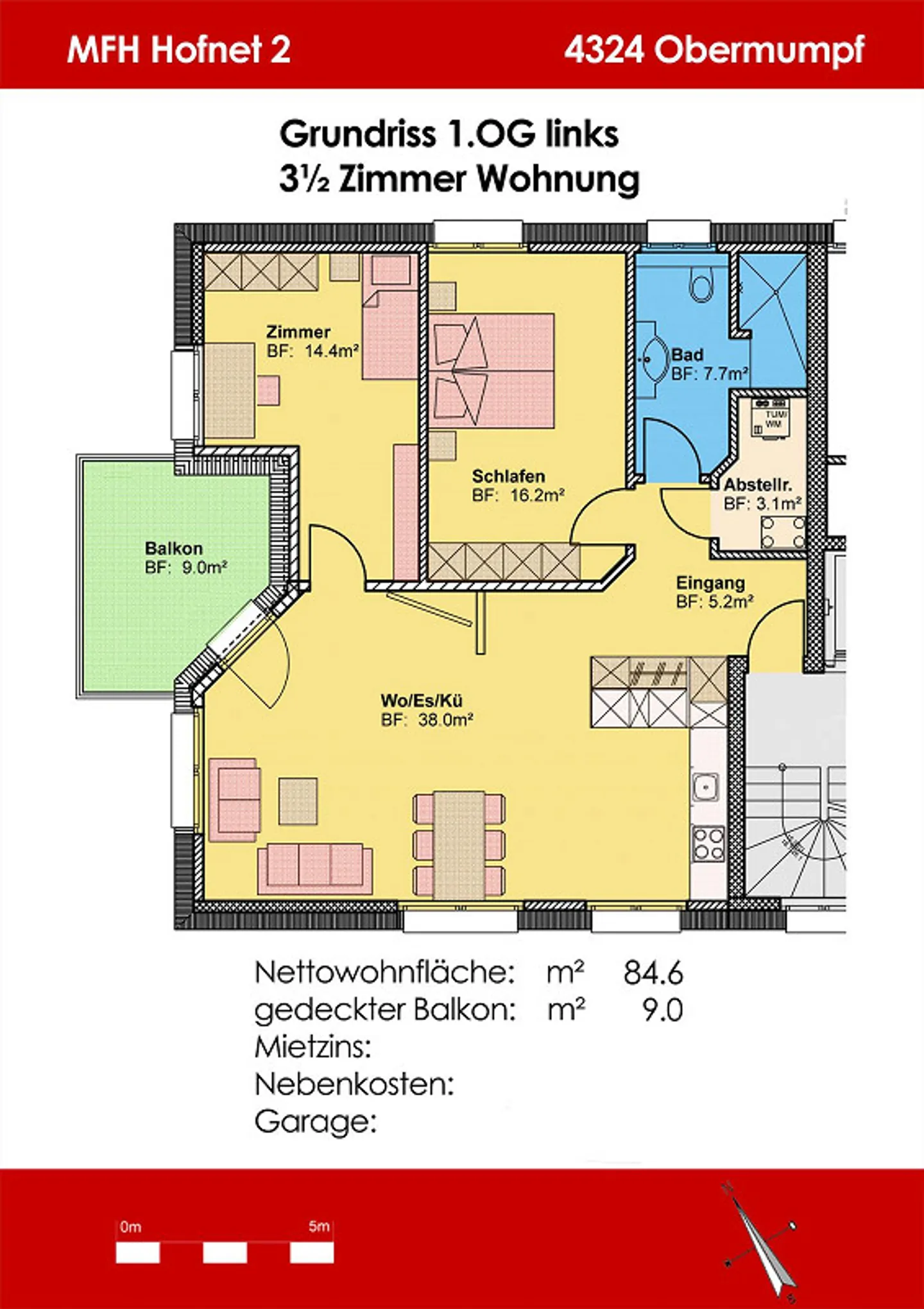 3 1/2 room apartment / modern / built in 2016 / Minergie-P - Photo 10 of 10