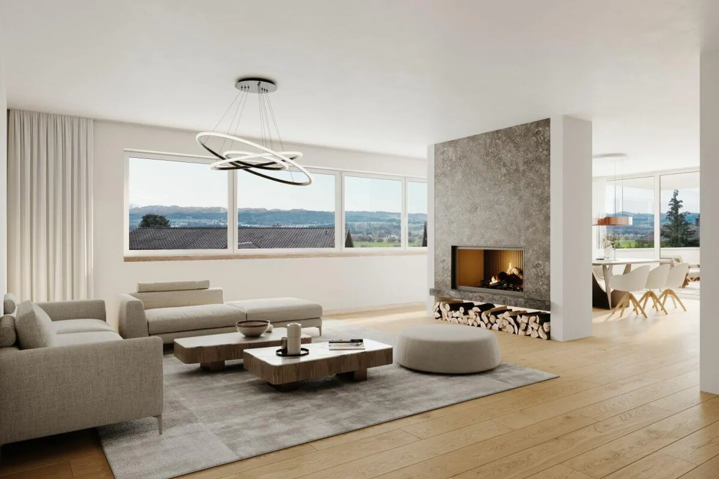 House SOL - Living with a View: 5.5 Rooms and Dreamlike Alpstein View in Zuzwil - Photo 4 of 8