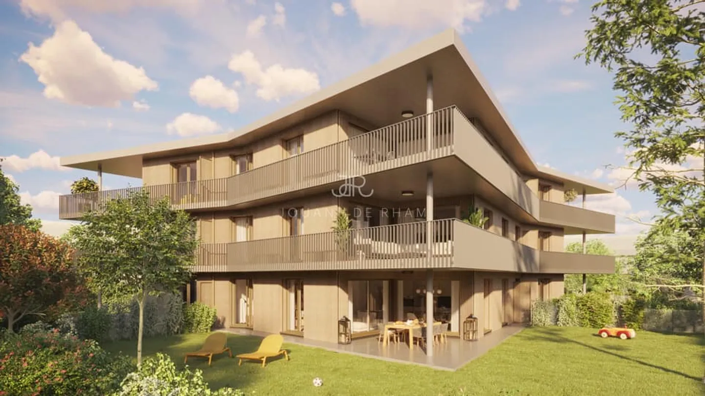 Bell'appartamento nuovo di 3 stanze con giardino - Foto 1 di 4