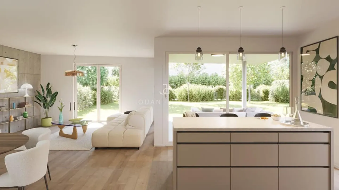 Bell'appartamento nuovo di 3 stanze con giardino - Foto 3 di 4