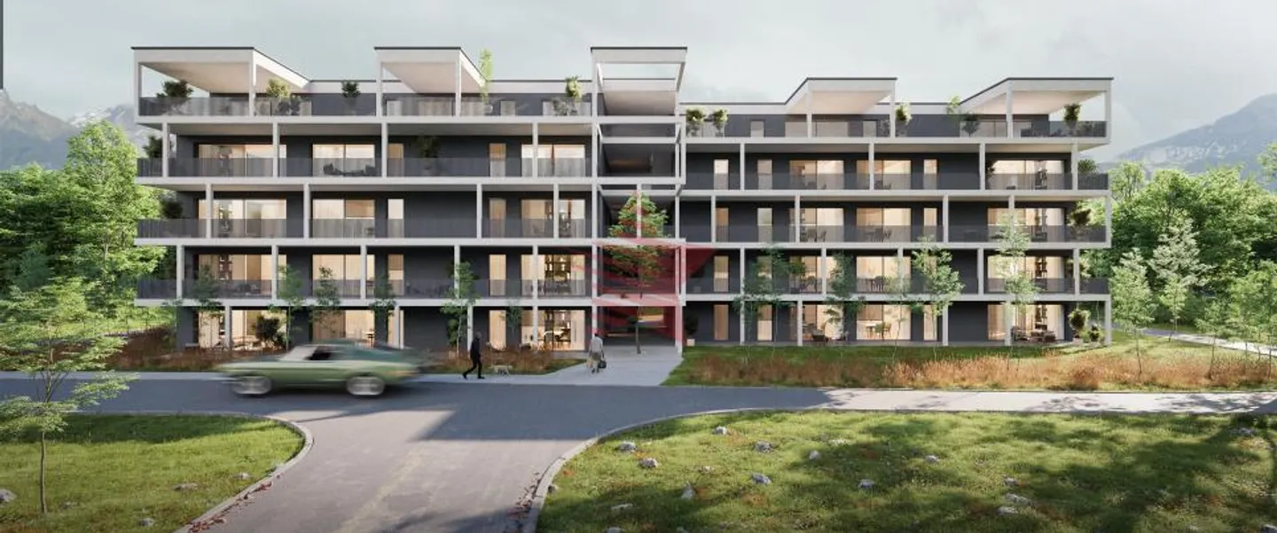 Cadre de vie idyllique à Aproz : Votre 3.5 pièces neuf entre Nature et Ville - Foto 2 di 8