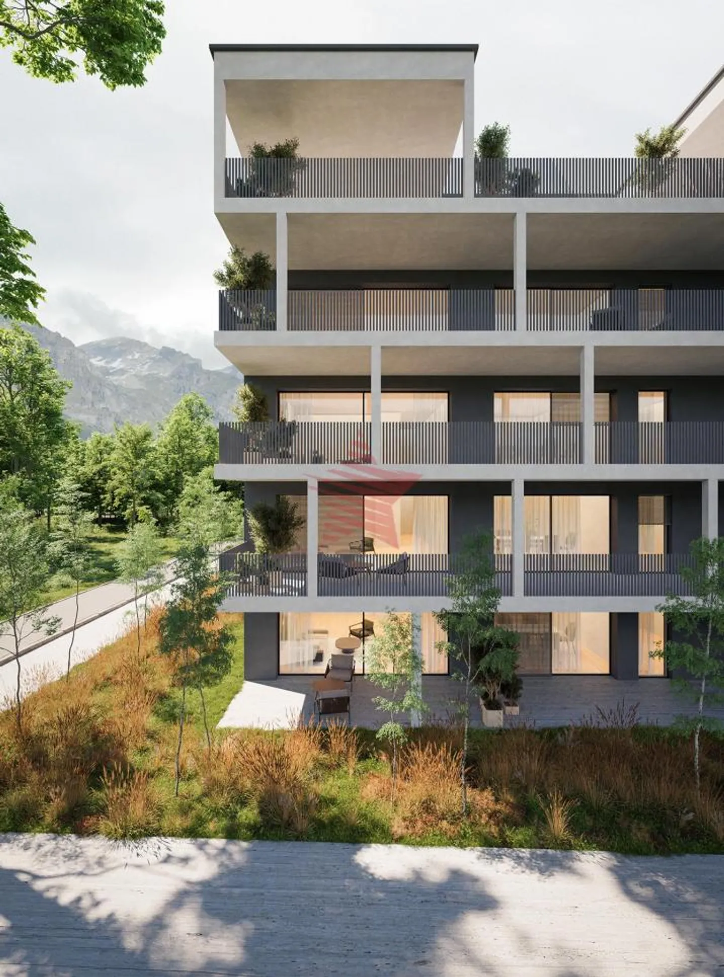 Cadre de vie idyllique à Aproz : Votre 3.5 pièces neuf entre Nature et Ville - Foto 3 di 8