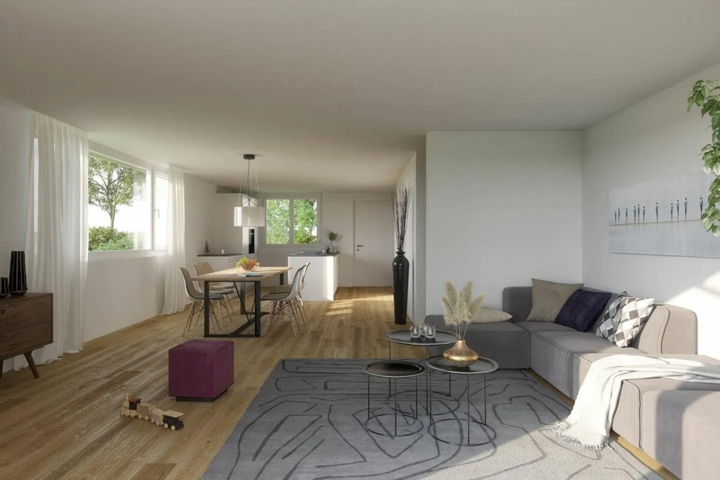 Maison de ville 5.5 pièces n° 3 - Photo 3 sur 4