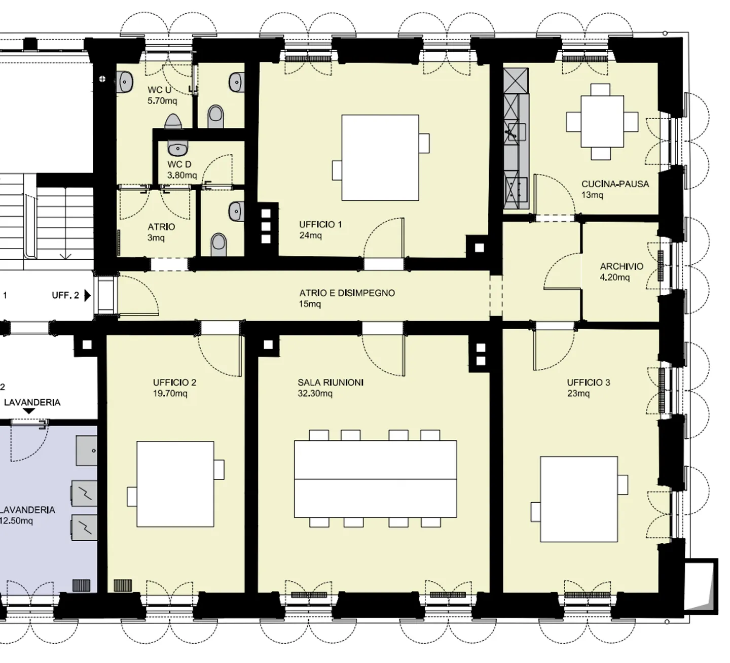Büro von 145,00 m2 im 1. Stock in zentraler und sonniger Lage - Foto 1 di 3