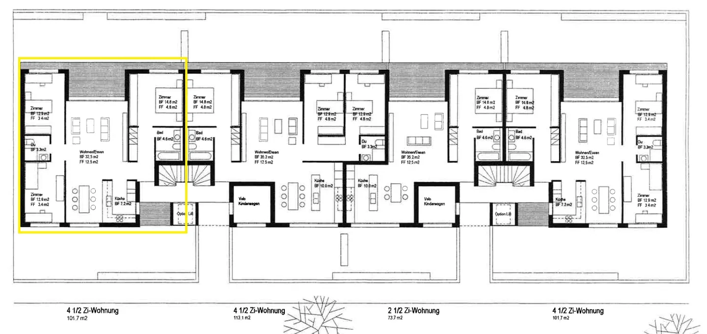 4.5 room apartment for rent in a central location - Photo 2 of 9