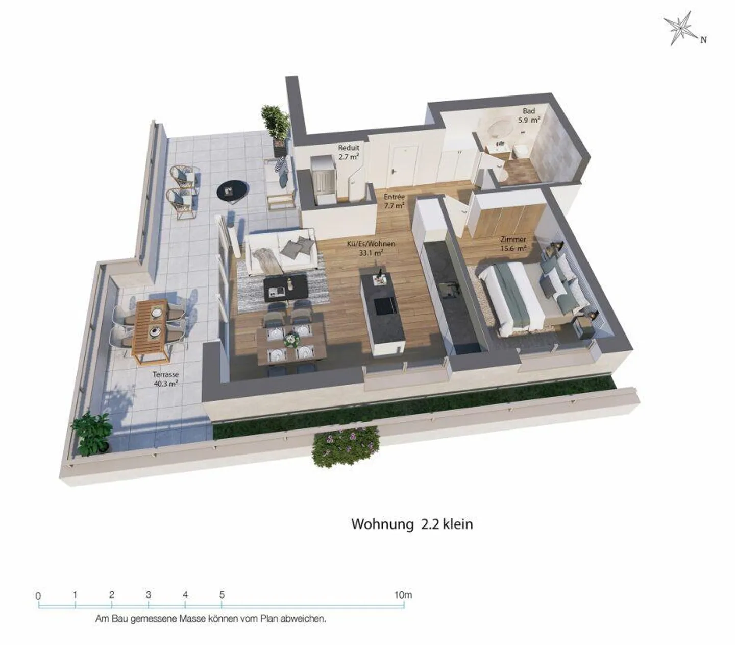 2.5 Zimmer Attika-Wohnung C 2.2 - Foto 13 von 13