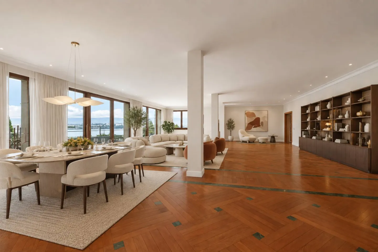 Magnifique appartement avec terrasse surplombant le lac - Foto 2 di 12