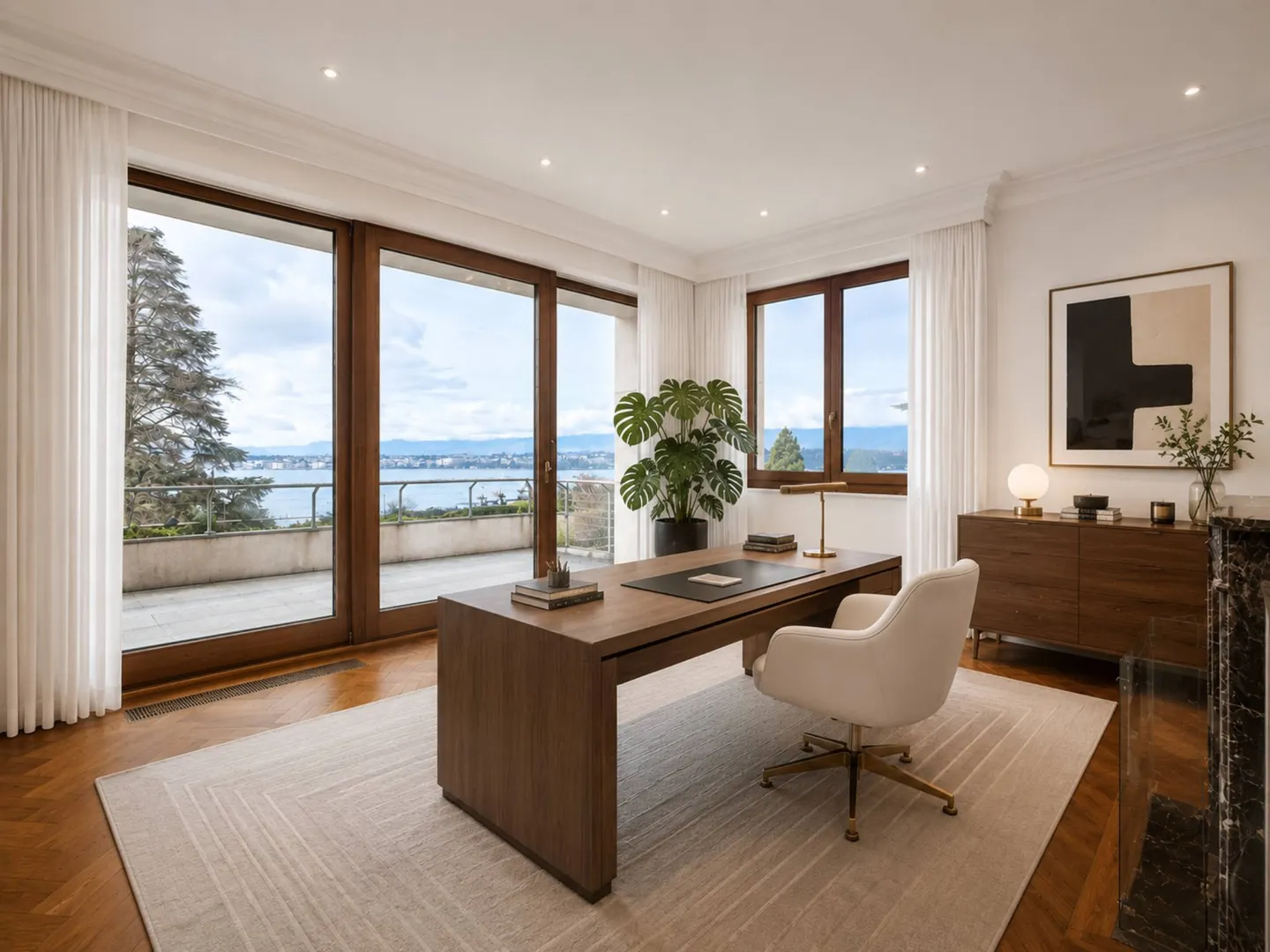 Magnifique appartement avec terrasse surplombant le lac - Foto 9 di 12