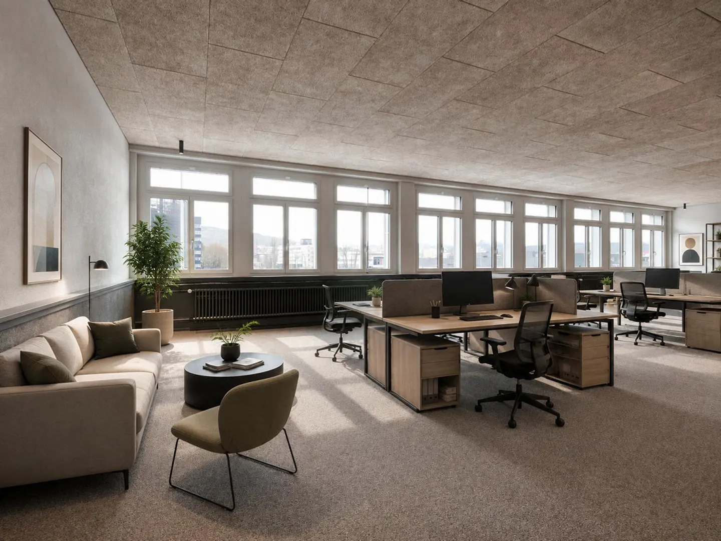 Première occupation : Bureau rénové de haute qualité avec terrasse spacieuse à... - Photo 1 sur 9