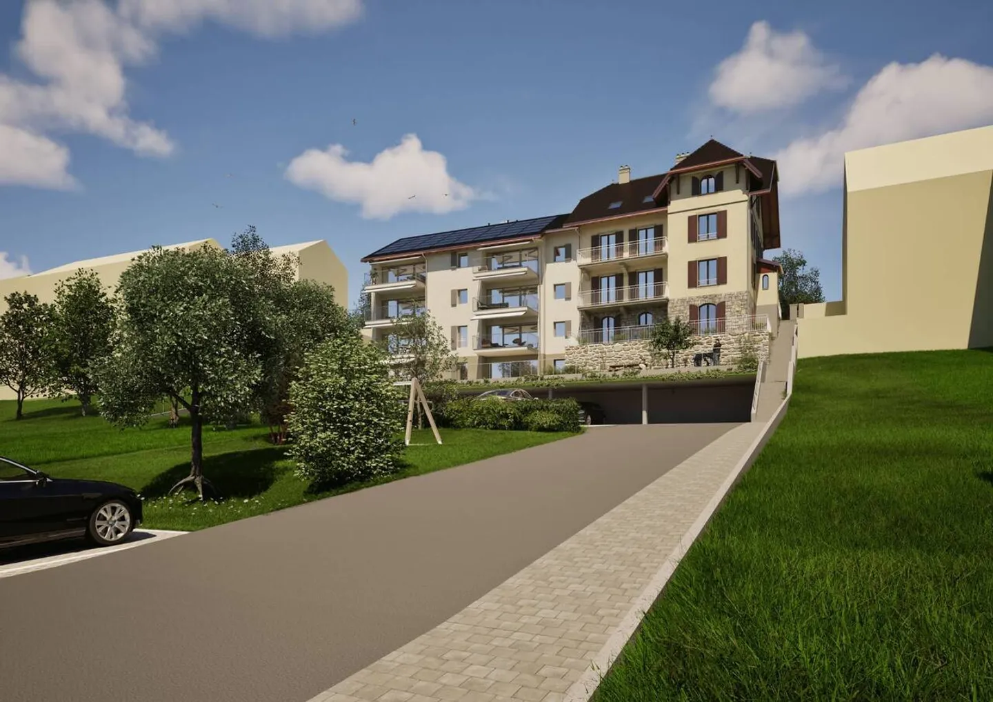 Incantevole appartamento nuovo di 2½ locali al piano superiore con grande terrazza - Foto 4 di 4