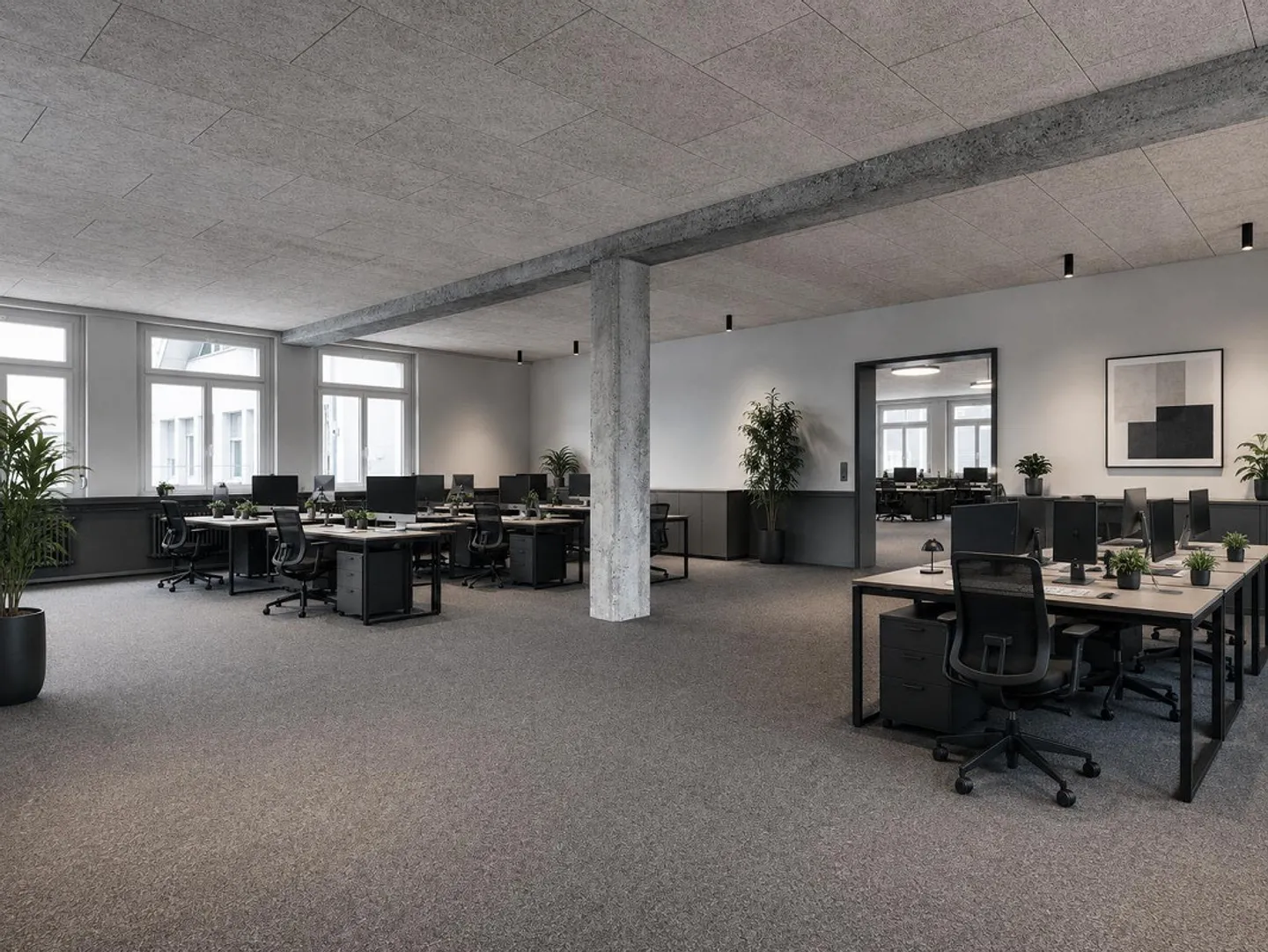 Première occupation : Bureau rénové de haute qualité avec terrasse spacieuse à... - Photo 3 sur 9
