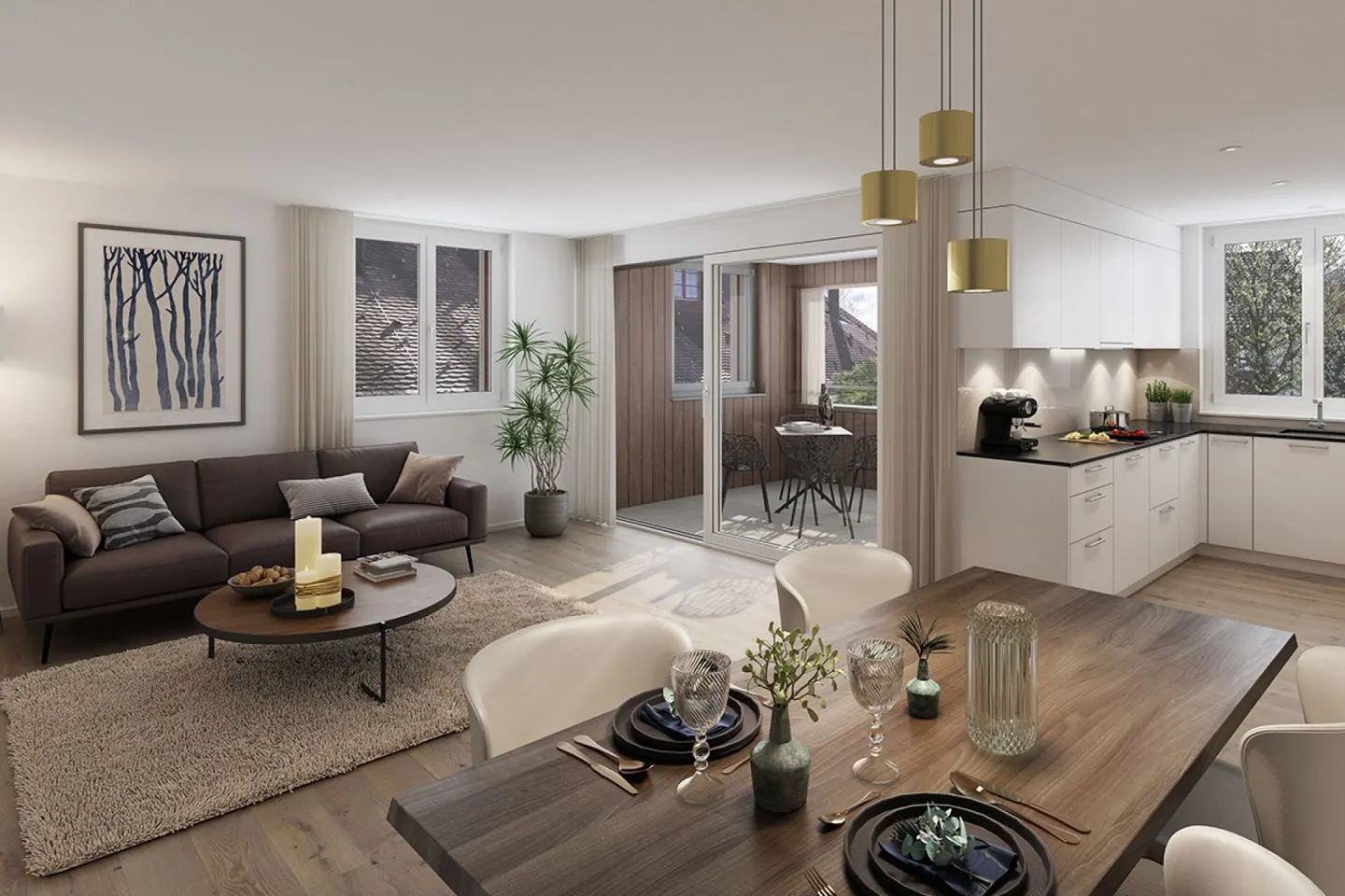 PRONTO PER L'OCCUPAZIONE DA Gennaio 2027! Vita di campagna vicino alla città: Nuovi appartamenti nel cuore del villaggio di Wermatswil - Foto 1 di 12