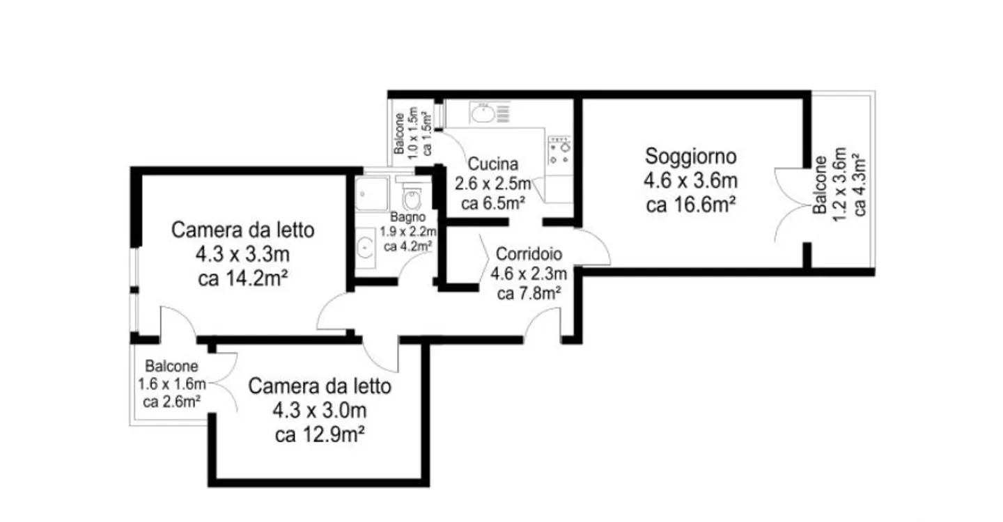 Appartement moderne 3.5 pièces - Photo 7 sur 7