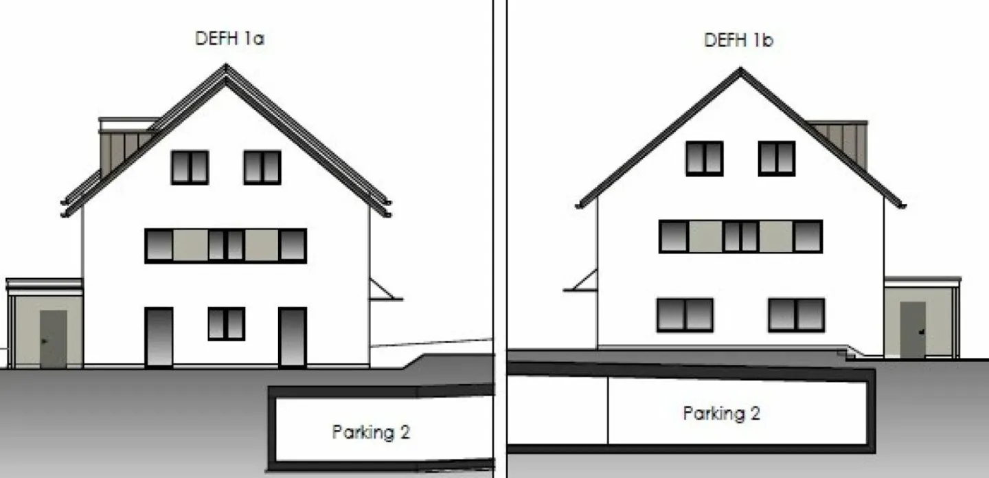 Casa bifamiliare di 6 1/2 stanze con area di terreno utilizzabile - Foto 5 di 8