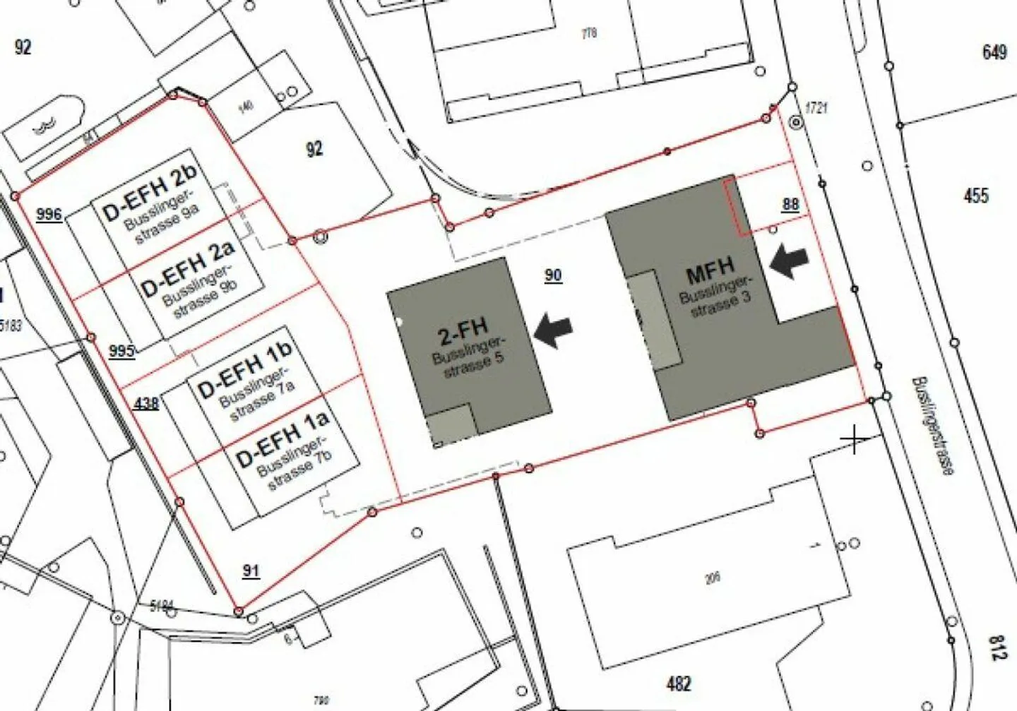 Casa bifamiliare di 6 1/2 stanze con area di terreno utilizzabile - Foto 6 di 8