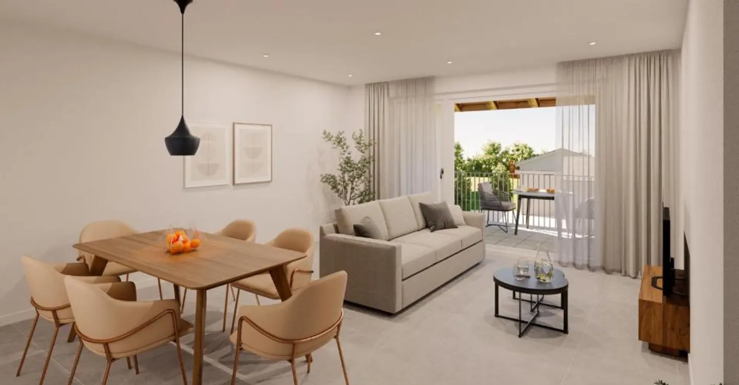 In affitto - Nuovo appartamento di 2,5 locali con grande balcone a Duillier - Foto 1 di 3