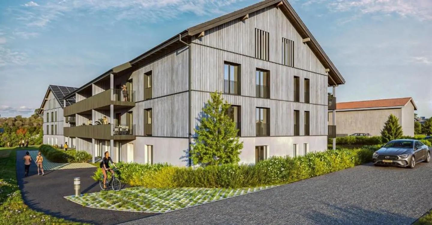 À louer à Duillier - Appartement neuf de 2.5 pièces avec grand balcon couvert - Foto 3 di 3