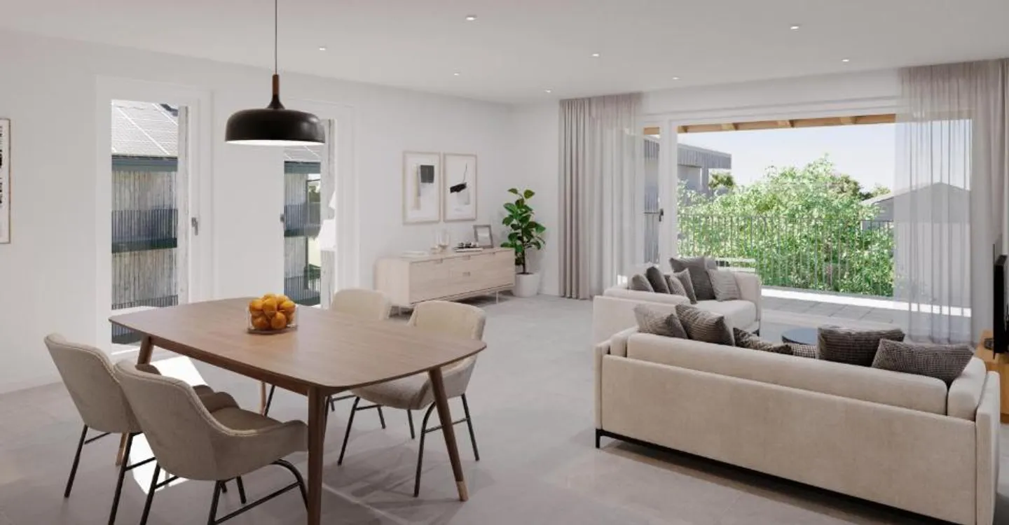 À louer à Duillier - Appartement neuf de 2.5 pièces avec grand balcon couvert - Foto 1 di 3