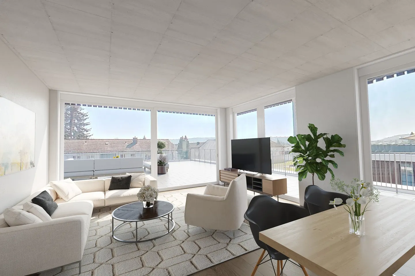Geräumige Attikawohnung mit Terrasse - Foto 1 von 11