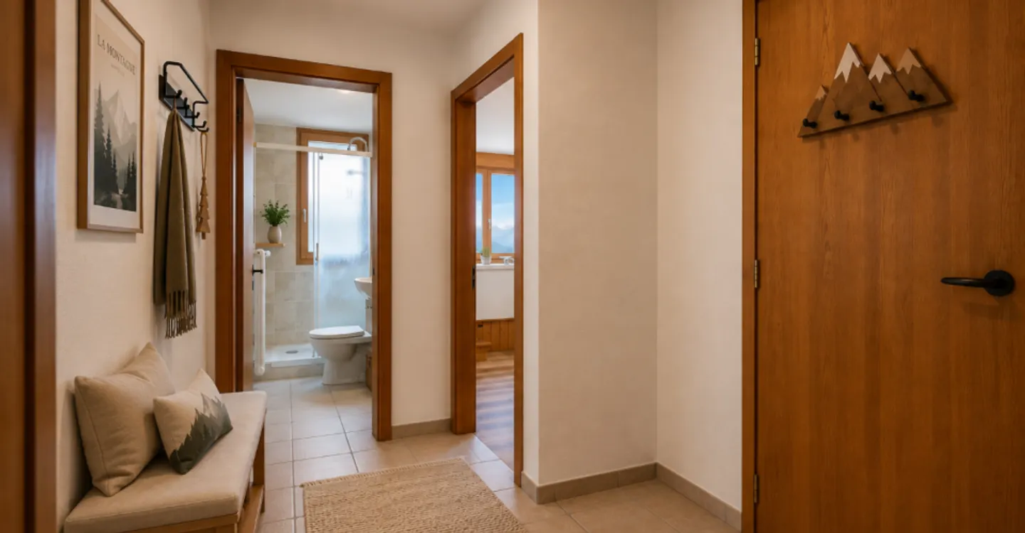 3,5-Zimmer-Wohnung im 5. und letzten Stock mit Parkplatz - Foto 2 von 12