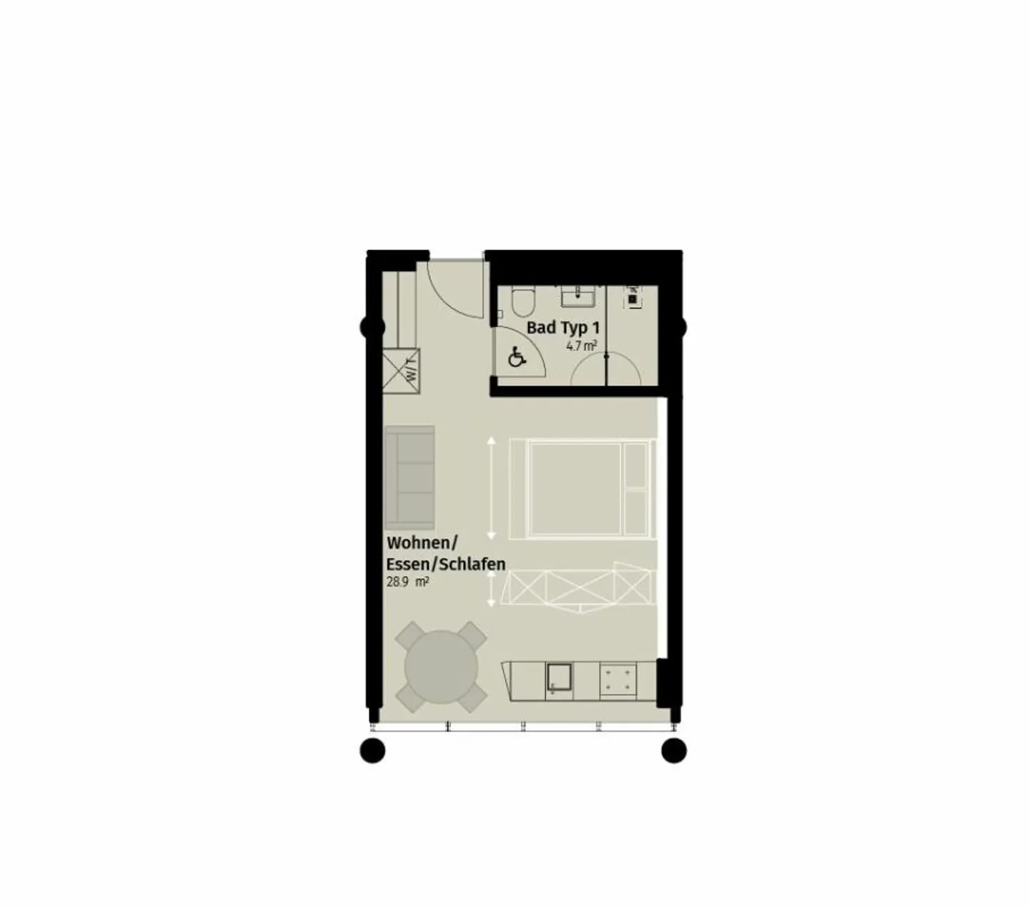 Vivere urbano nell'appartamento business Sihlhof - Foto 10 di 13