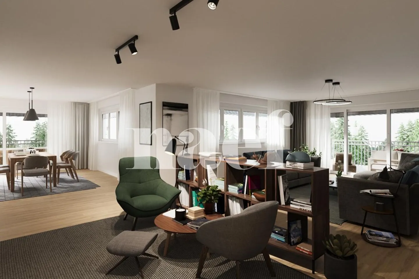 Hochwertige 4,5-Zimmer-Wohnung mit 2 Balkonen in Marly zu verkaufen - Foto 4 von 6