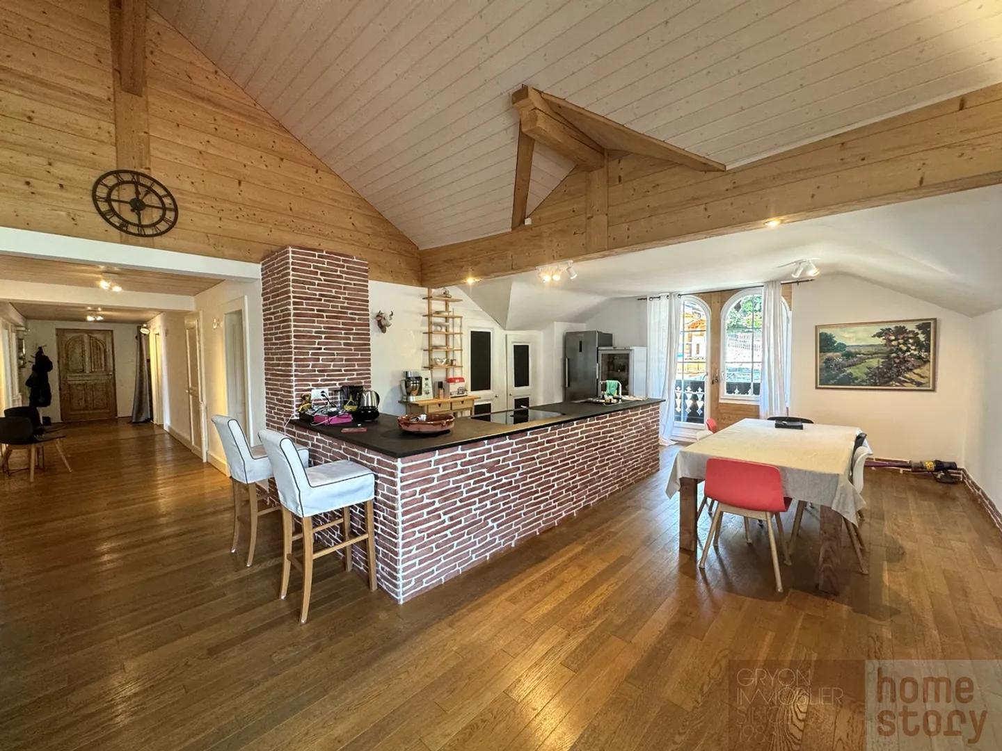 Appartement sous le toit à Gryon avec balcon et vue sur les Alpes - Photo 4 sur 20