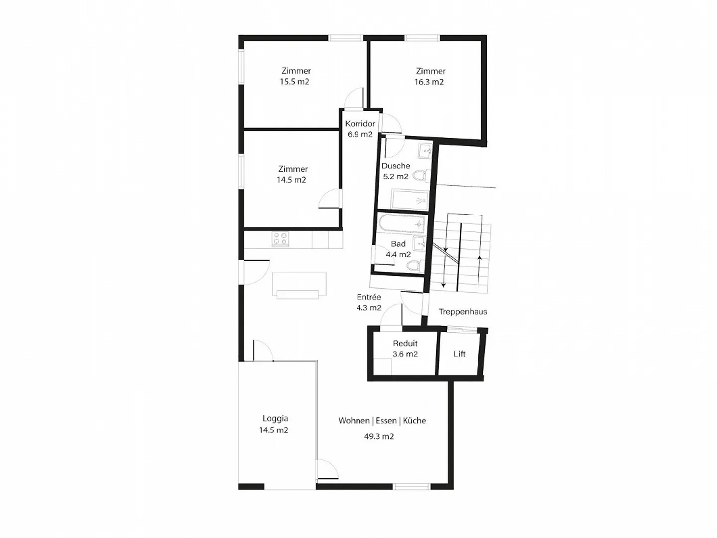 Living with a View - 4½-Room Apartment in Claridapark, 8636 Wald - Photo 2 of 12
