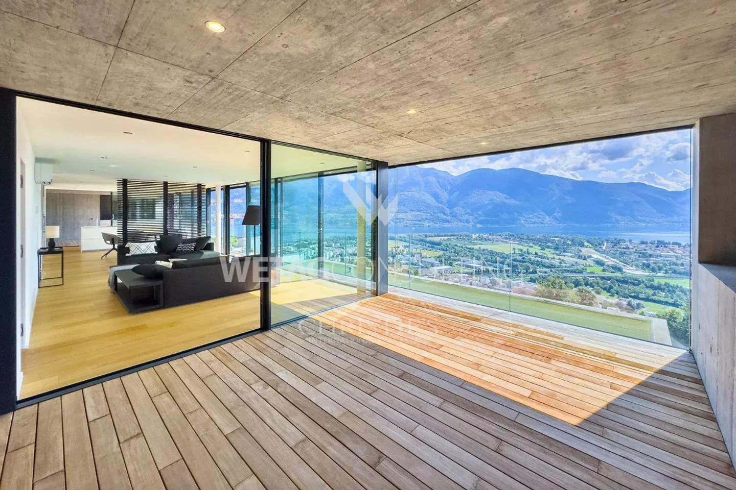 Attico moderno con vista panoramica in vendita a Locarno Monti - Foto 9 di 13