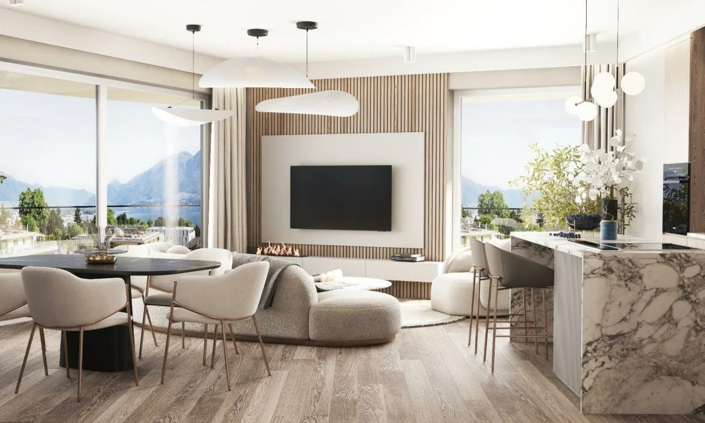 Nuovo appartamento attico 5.5 con terrazza sul tetto, vista lago - Foto 8 di 13