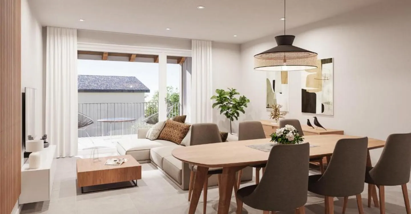 In affitto a Duillier - Nuovo appartamento di 2,5 locali con grande balcone coperto - Foto 1 di 3