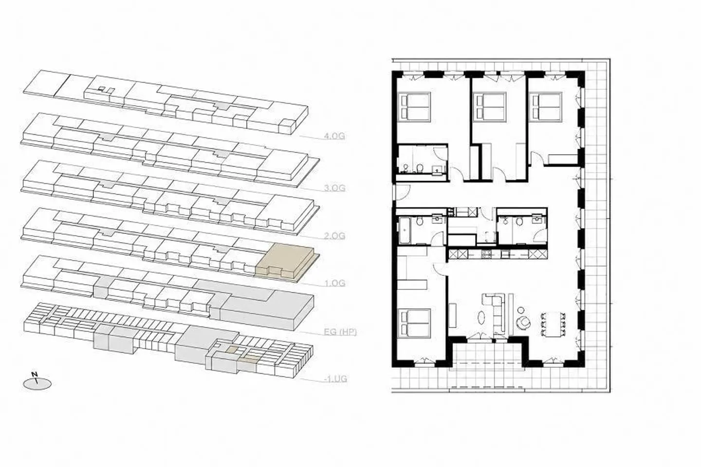 Chur - Appartement 5½ pièces dans le nouveau bâtiment «CHURAVITA» - Photo 2 sur 8
