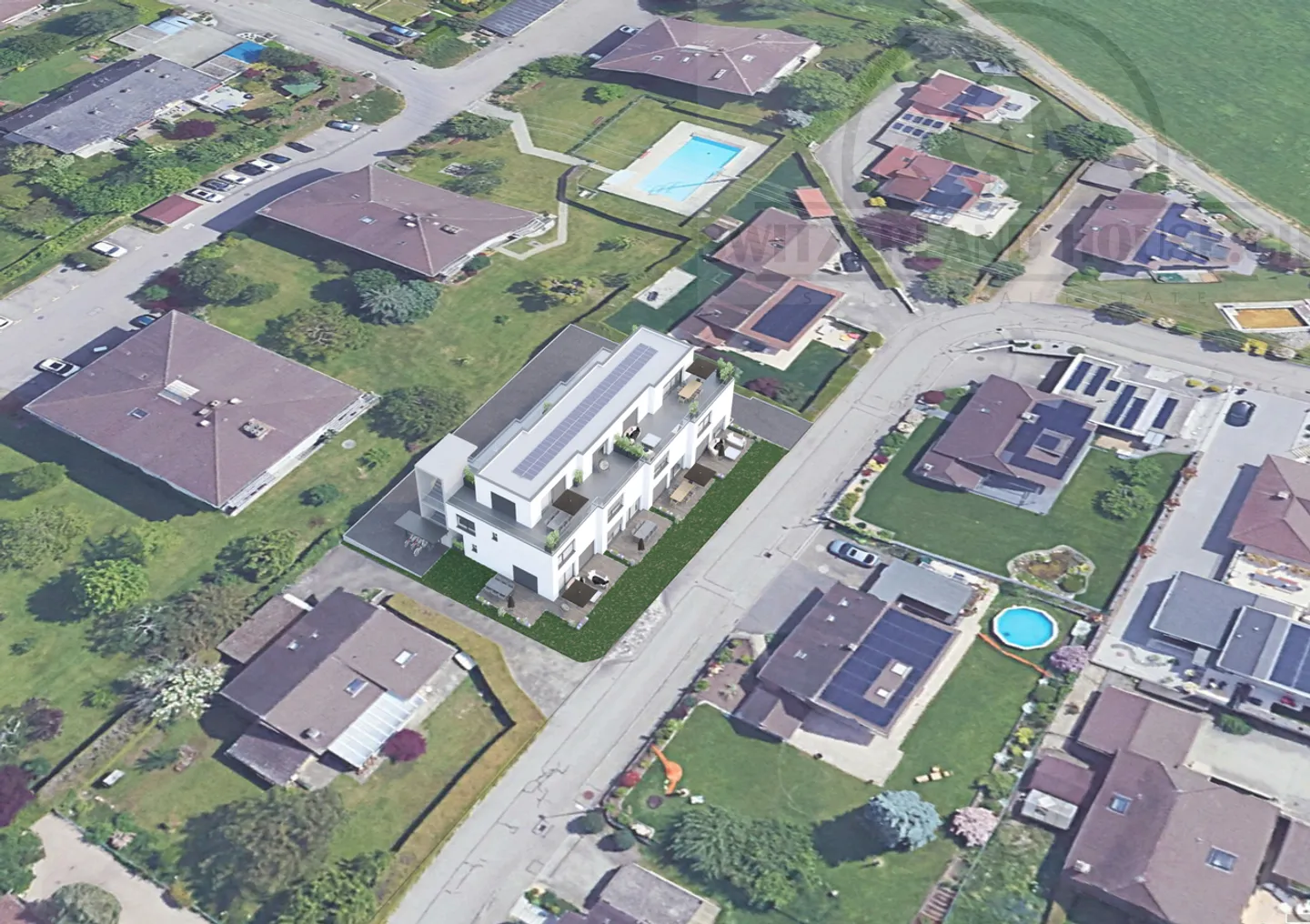 Magnifique Attikawohnung 2,5 Zimmer mit großer Terrasse in Givisiez - Foto 2 von 8