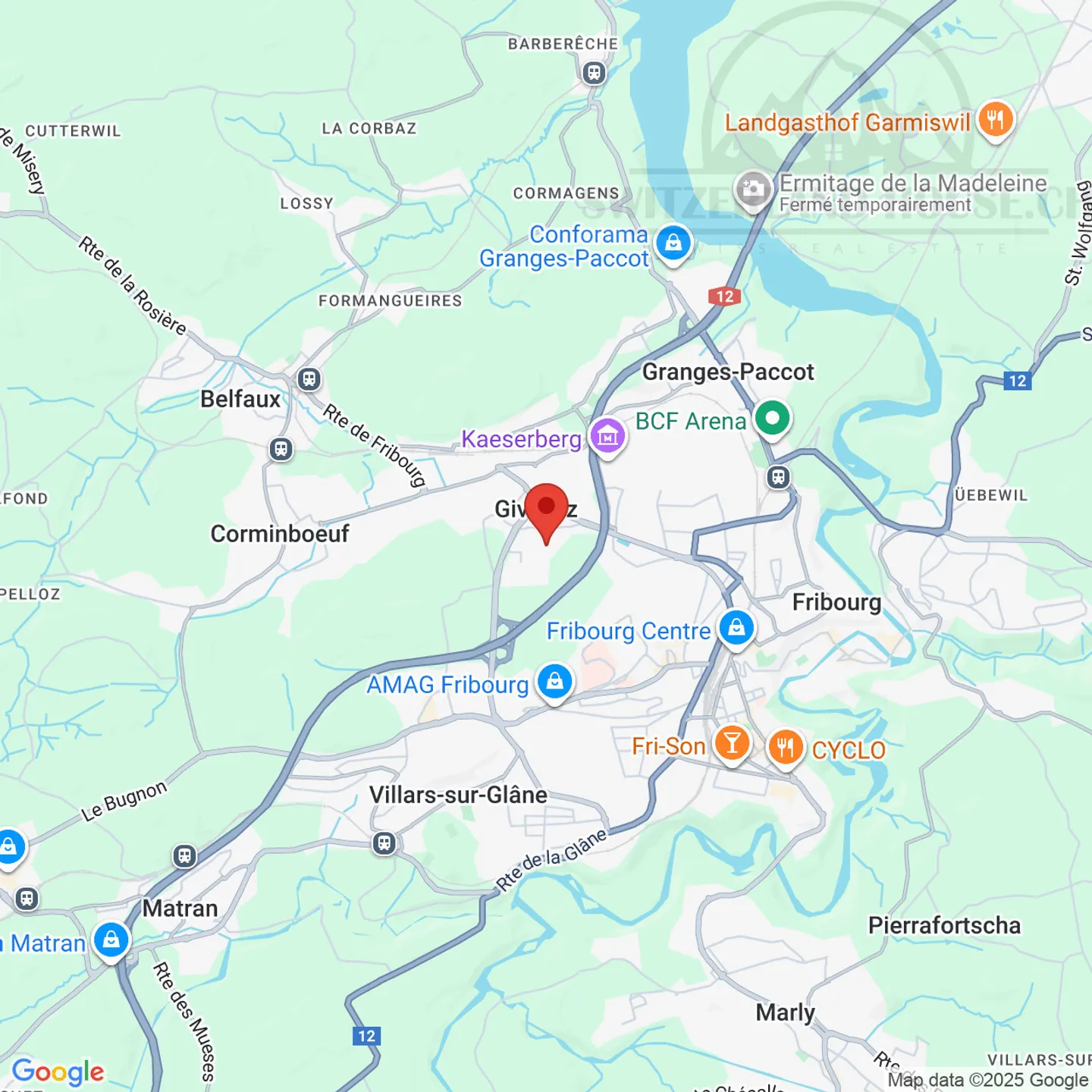 Magnifique Attikawohnung 2,5 Zimmer mit großer Terrasse in Givisiez - Foto 8 von 8