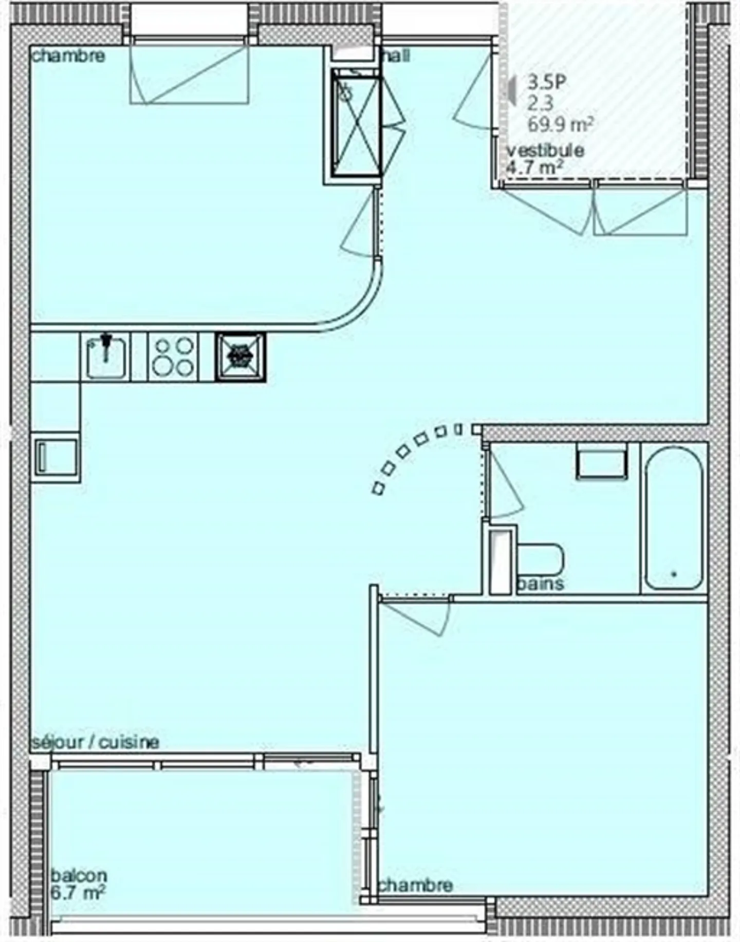 Nuovo Silo Renaissance - nuovo appartamento di 3,5 stanze con balcone - Foto 6 di 12