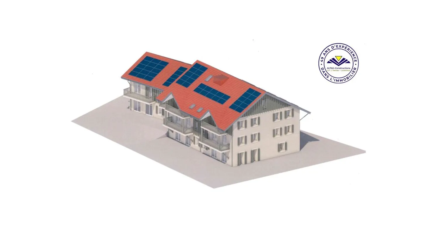 9 appartements neufs PPE de 3.5 à 4.5 pièces à Grens dès CHF 695'000.- - Photo 2 of 7