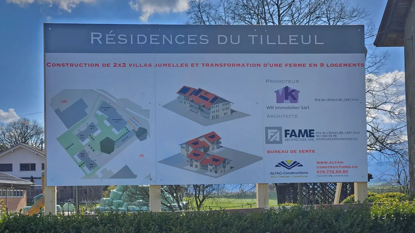 9 appartements neufs PPE de 3.5 à 4.5 pièces à Grens dès CHF 695'000.- - Photo 6 of 7