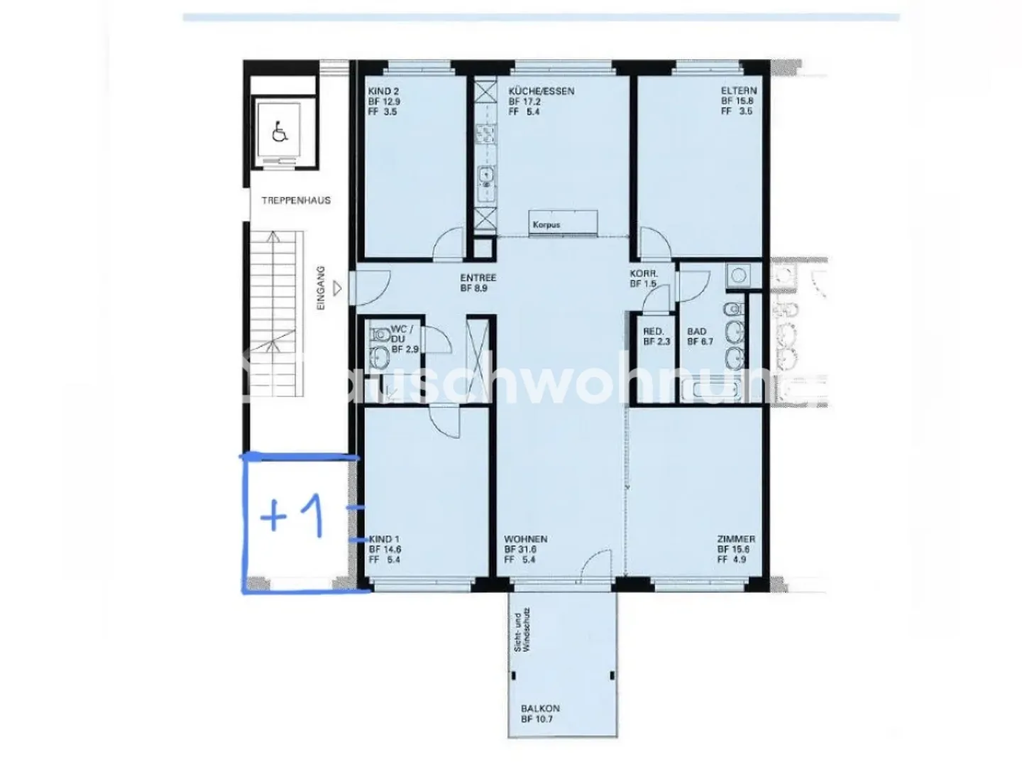 Scambio appartamento di 5.5 locali a Wiedikon con appartamento a K2 Zurigo - Foto 6 di 6
