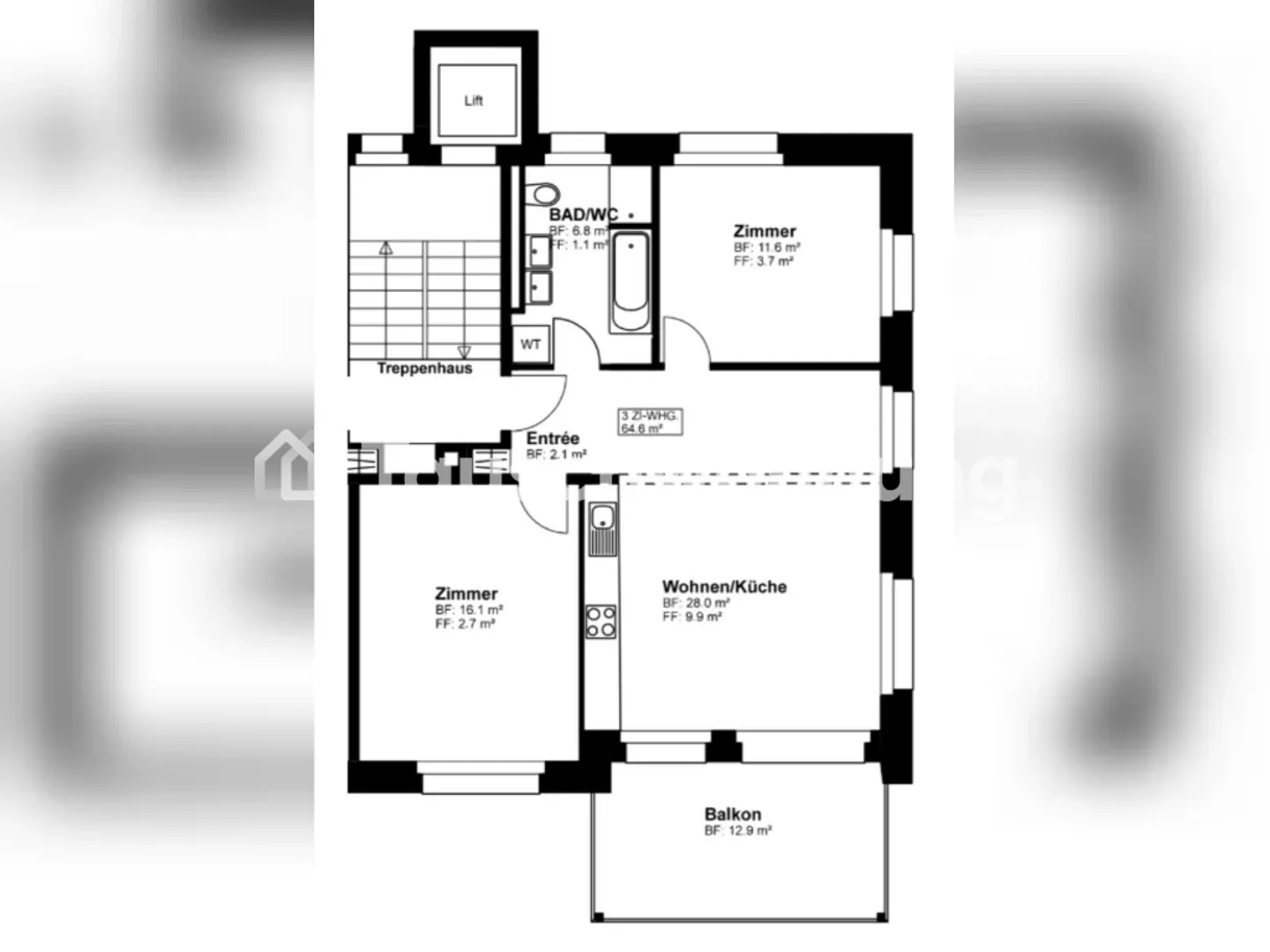 Moderne Wohnung in Wiedikon - Foto 8 von 8