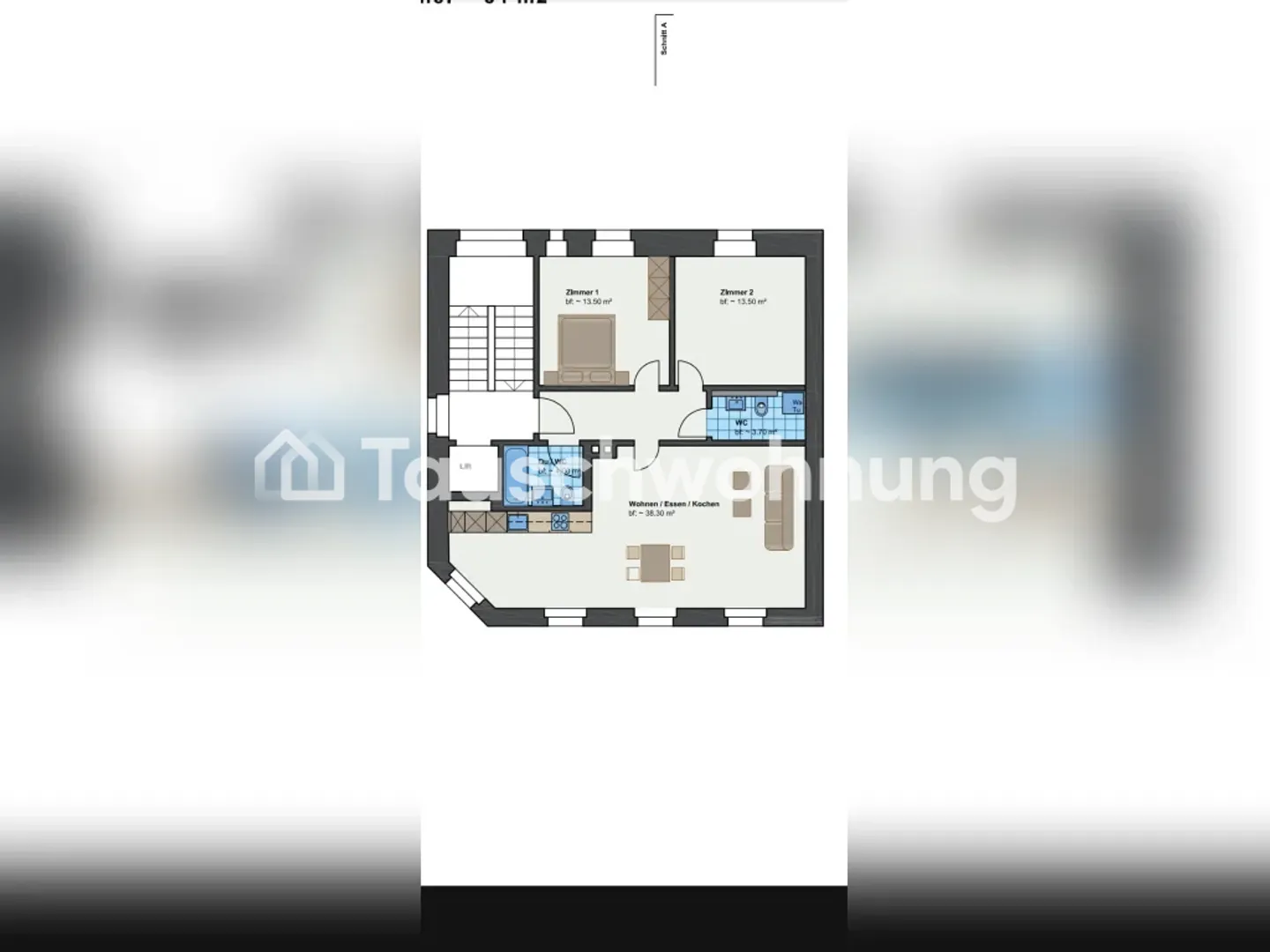 Tausche gemütliche Wohnung in Zürich, Kreis 2! - Foto 7 di 8