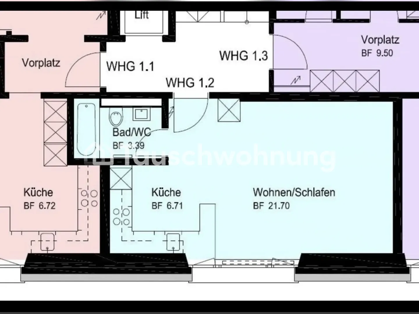 Swap my 1-room apartment in Zurich, District 4 - Photo 1 of 5